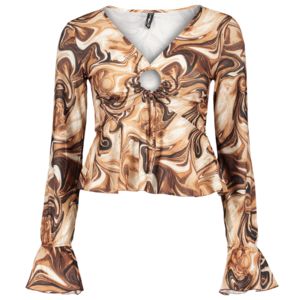 Blouse with trumpet sleeves offers at $1.95 in New Yorker