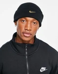 Nike Swoosh beanie hat in black offers at $14 in ASOS