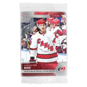 Sebastian Aho - 2022-23 NHL TOPPS NOW® - Sticker #164 offers at $7.99 in Topps