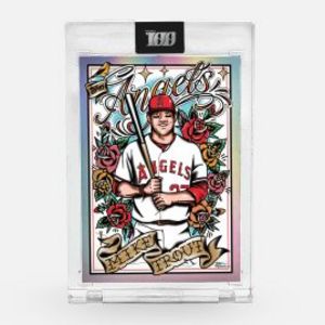 Topps Project100 Card 79 - Mike Trout by Luke Wessman - Deluxe Edition offers at $100 in Topps