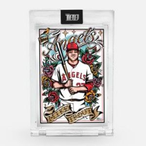 Topps Project100 Card 79 - Mike Trout by Luke Wessman offers at $20 in Topps
