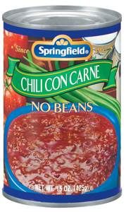 Springfield Chili Con Carne, No Beans, 15 oz offers at $1.5 in La Bonita Supermarkets