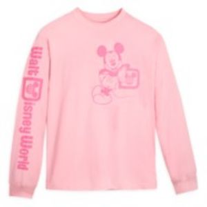 Mickey Mouse Piglet Pink Long Sleeve T-Shirt for Adults – Walt Disney World offers at $24.98 in Disney Store