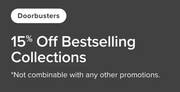 15% off Bestselling Collections deals at 