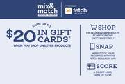 $20 in gift cards deals at 