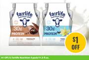 $1 off fa!rlife Nutrition 4-pack/11.5 fl.oz. deals at 
