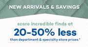Home Goods offer | 20-50% less than department  | 5/18/2022 - 5/29/2022