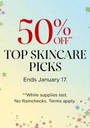 50% off Top Skincare Picks deals at 